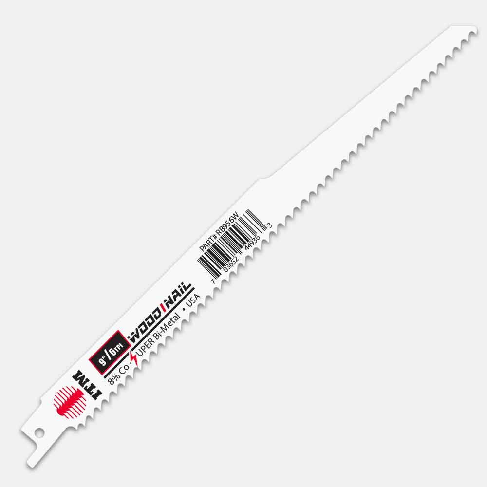 VIGOR bi-metal reciprocating blades for cutting wood, fiberboard, steel and aluminum