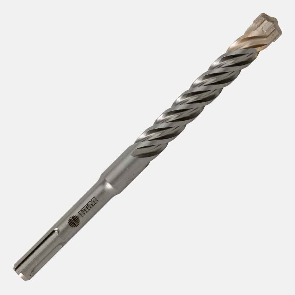 HD SDS-PLUS rotary hammer drill bit with 4×90° with tungsten carbide head, low vibration self-centering tip for reinforced concrete and masonry