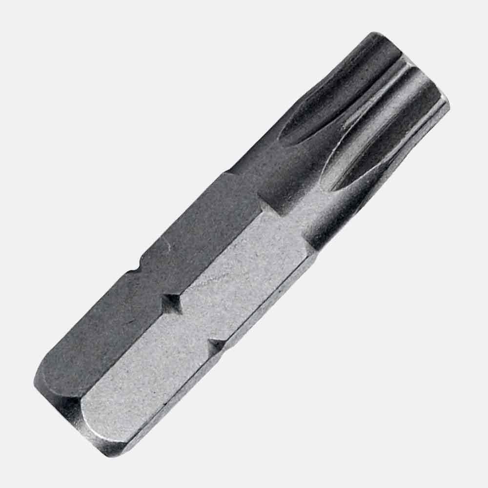 Star (Torx) insert driver bit, 1-1/4-inch long, with 5/16-inch hex shank for secure fastening