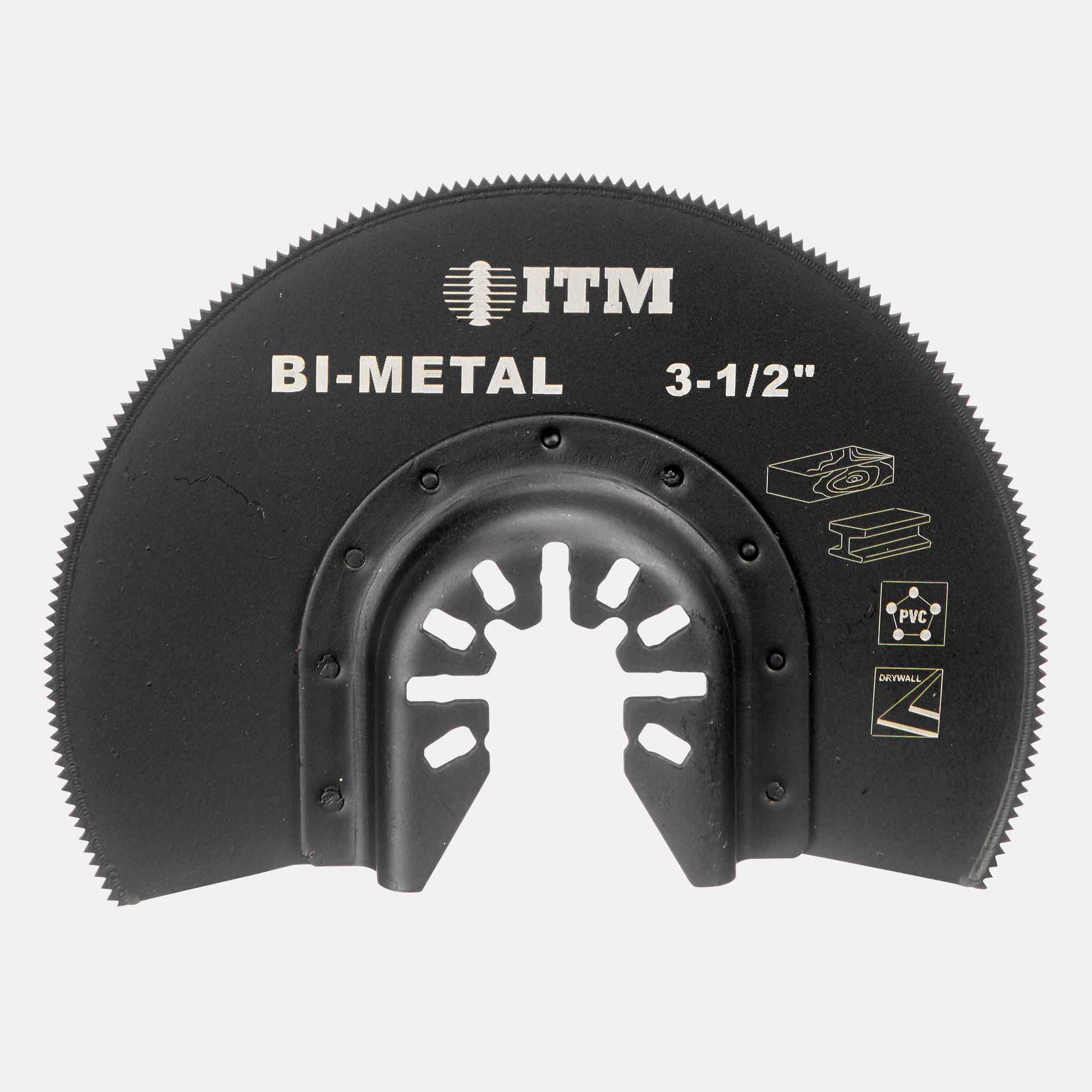 BIM-titanium oscillating blades for multi-tools, ideal for metal, wood, and nail cutting, high-durability construction for professional use