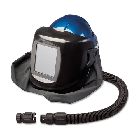 Allegro Deluxe Supplied Air Shield and Black Welding Helmet (#10 Lens) with HP Temperature Controller
