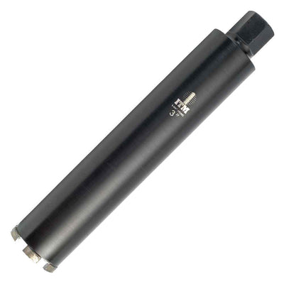 Premium diamond concrete core bit with 15-3/4-inch overall length, 14-inch drilling depth, industrial-quality diamond teeth, designed for water-assisted drilling of large-diameter concrete openings