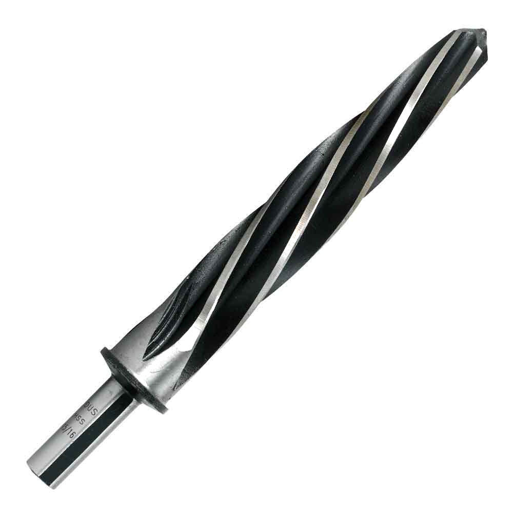 Construction Reamer – M2 HSS, Tapered Left-Hand Spiral, Right-Hand Cut