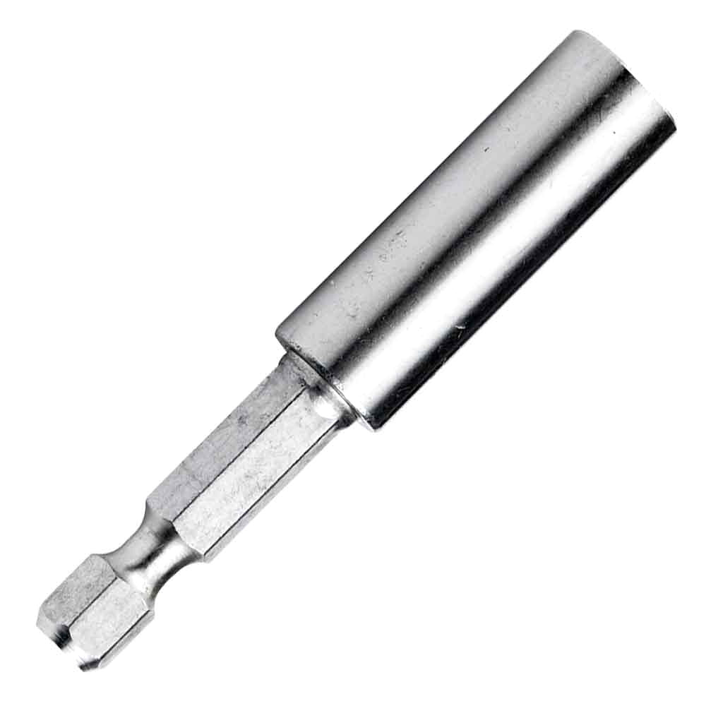 Durable stainless steel magnetic bit tip holder with 1/2-inch drill depth for impact driver applications