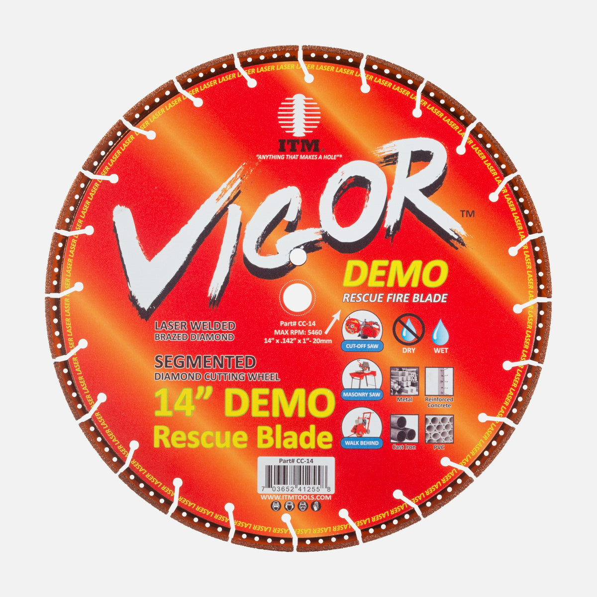 ITM Vigor Demo 14 inch rescue blade for metal cutting, part CC-14