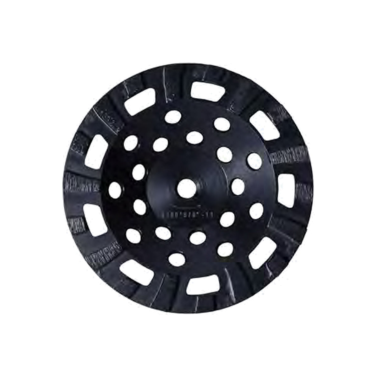 ITM 7 inch x 5/8-11 diamond grinding cup wheel, top view, part GCW-70T
