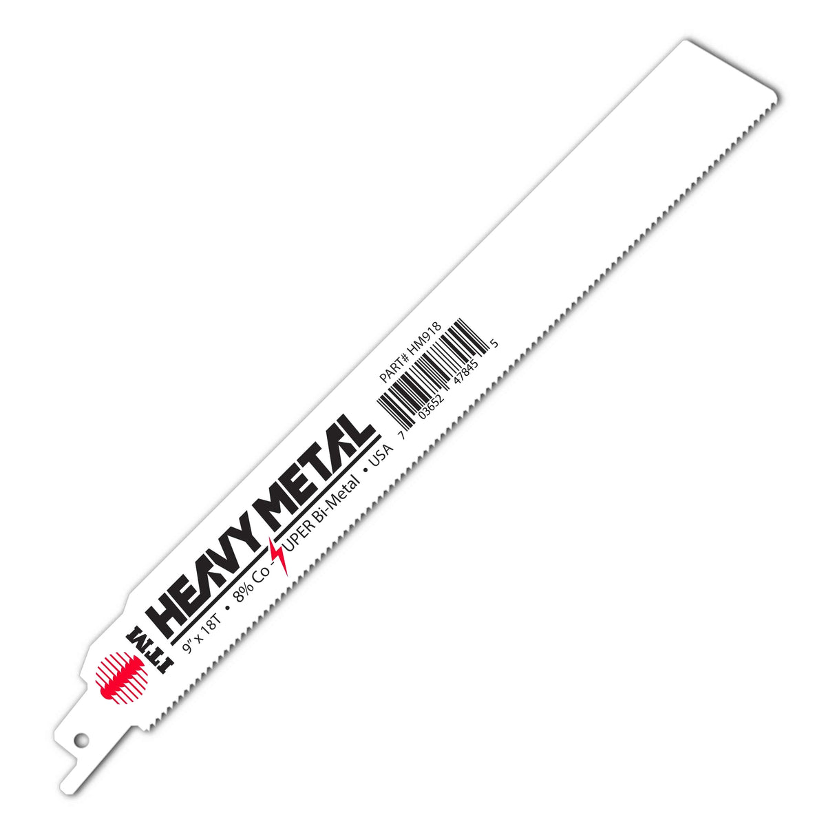 All-purpose metal-cutting reciprocating blades, bi-metal construction, heavy-metal rated