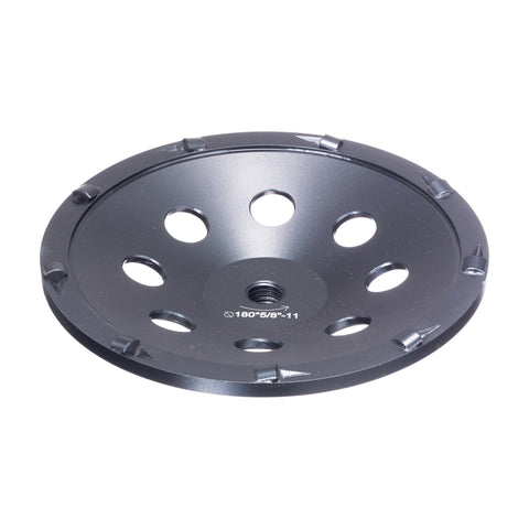 7" x 5/8"-11 PCD Cup Wheel for Coating Removal, 9 Segments