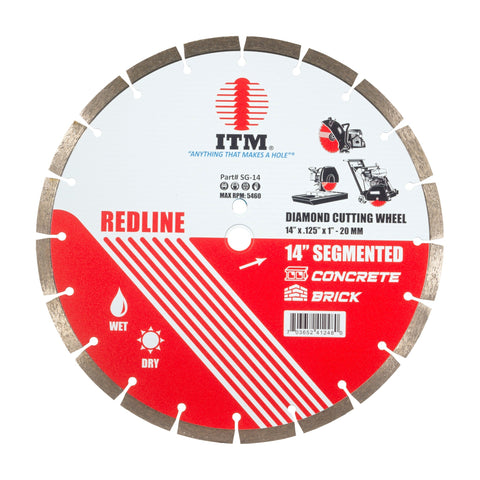 14" Segmented Diamond Cutting Wheel, General Use