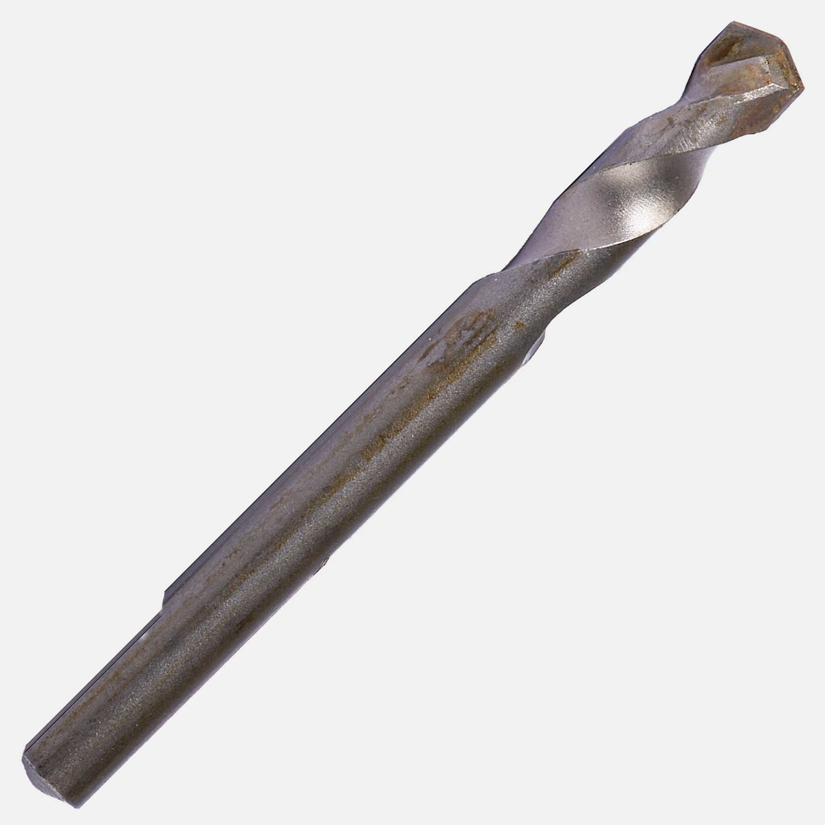 1/4-inch HSS pilot drill bit, flat or 3-step design, arbor-compatible, for precise drilling in steel, wood, plastics, mild stainless, copper, and sheet metal with power drills or drill presses