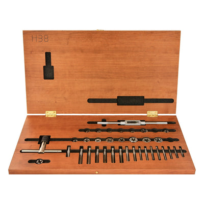 Triumph 36-Piece Tap & Hex Die Set, UNC & UNF, #4 - 1/2 inch, part 2000H38