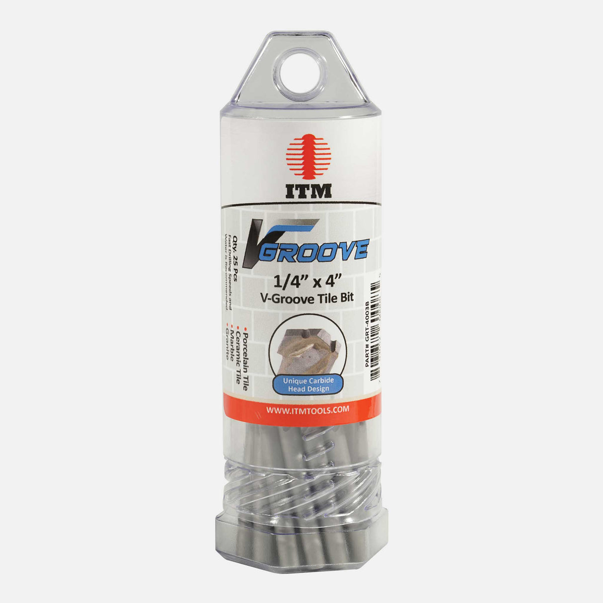 Serrated V-Groove Tile Drill Bits
