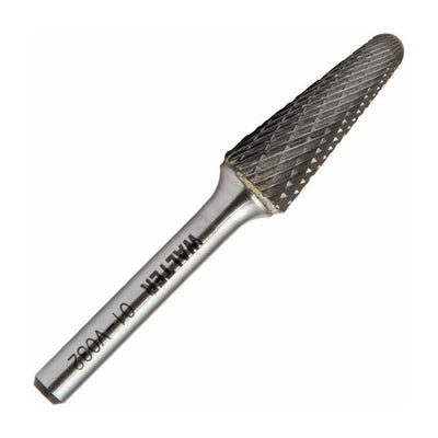 Walter 1/2 inch cone, 14° carbide burr, double cut, part 01V032