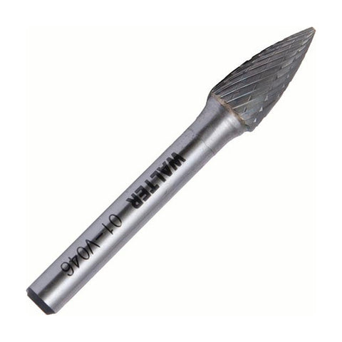3/8" x 3/4" SG-3 Pointed Tree Carbide Burr, Double Cut