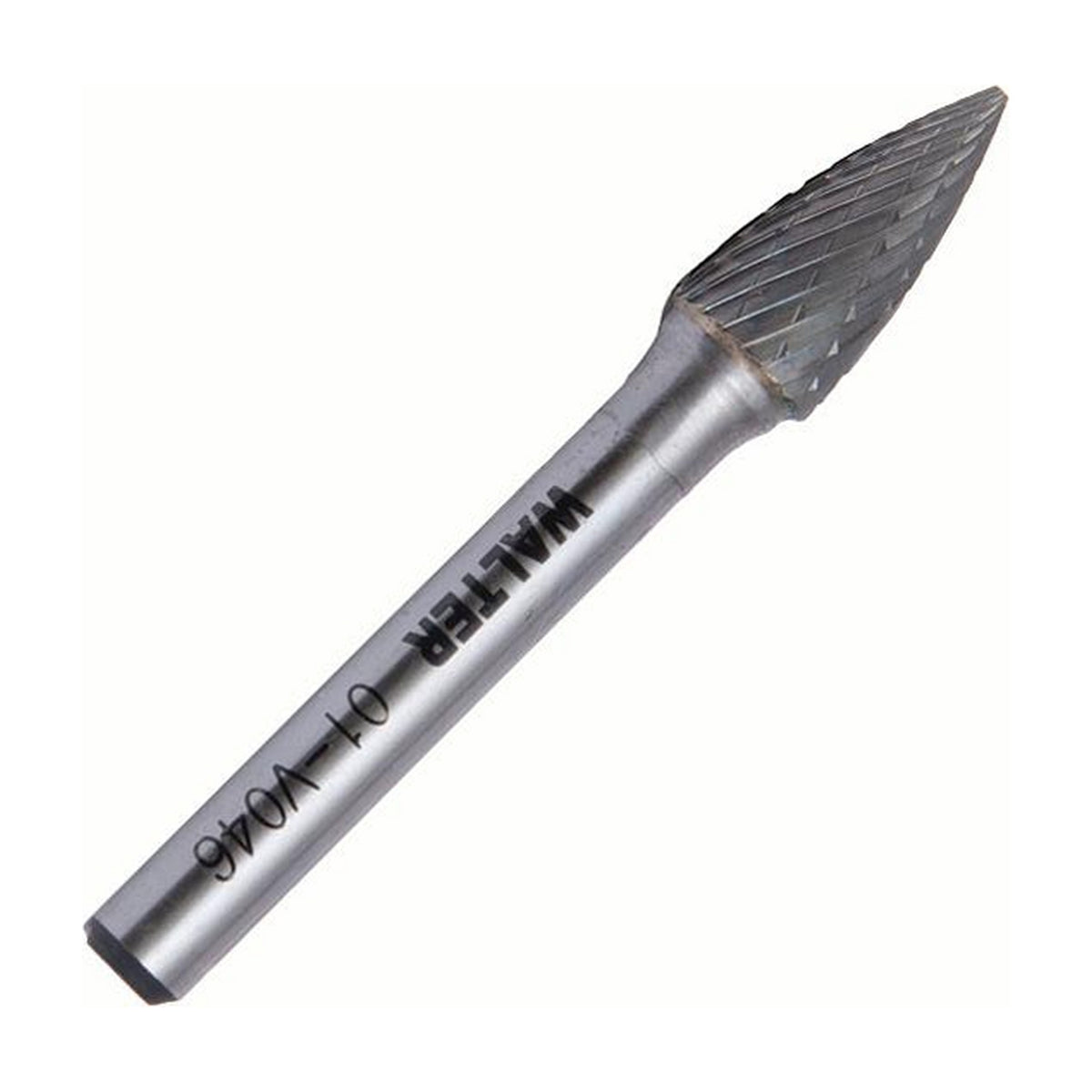 Walter 3/8 inch pointed tree carbide burr, double cut, part 01V046