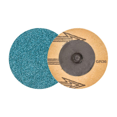 Walter 2" x 1/4" TWIST TOPCUT Quick-Change Sanding Disc, 36 Grit