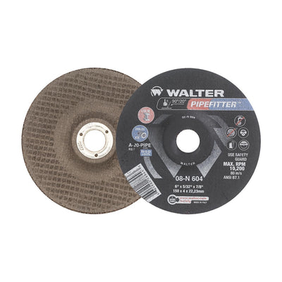 Walter 6 inch x 5/32 inch x 7/8 inch PIPEFITTER Grinding Wheel, Type 27, part 08N604