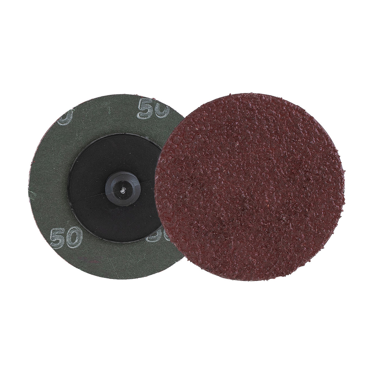 Walter 2" x 1/4" SPINLOCK Aluminum Oxide Resin Fibre Disc, 50 Grit