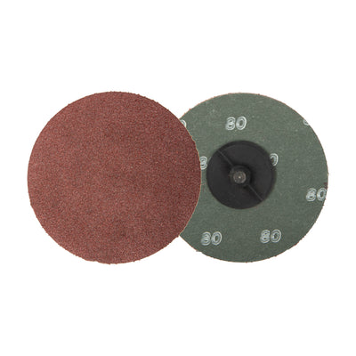 Walter 3" x 1/4" SPINLOCK Aluminum Oxide Resin Fibre Disc, 80 Grit