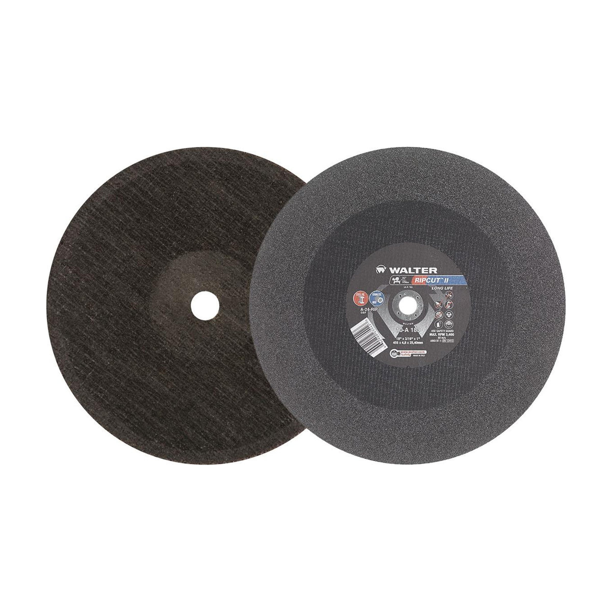 Walter 18 inch x 3/16 inch x 1 inch RIPCUT II Cut-Off Wheel, part 10A183