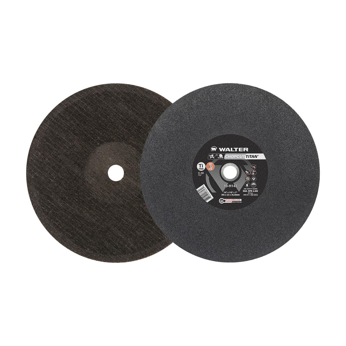 Walter 14 inch x 1/8 inch x 1 inch CHOPCUT TITAN Chop Saw Wheel, part 10H143
