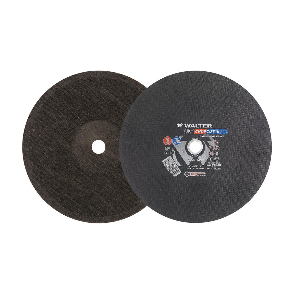 Walter 14 inch x 3/32 inch x 1 inch CHOPCUT II Chop Saw Wheel, part 10P143