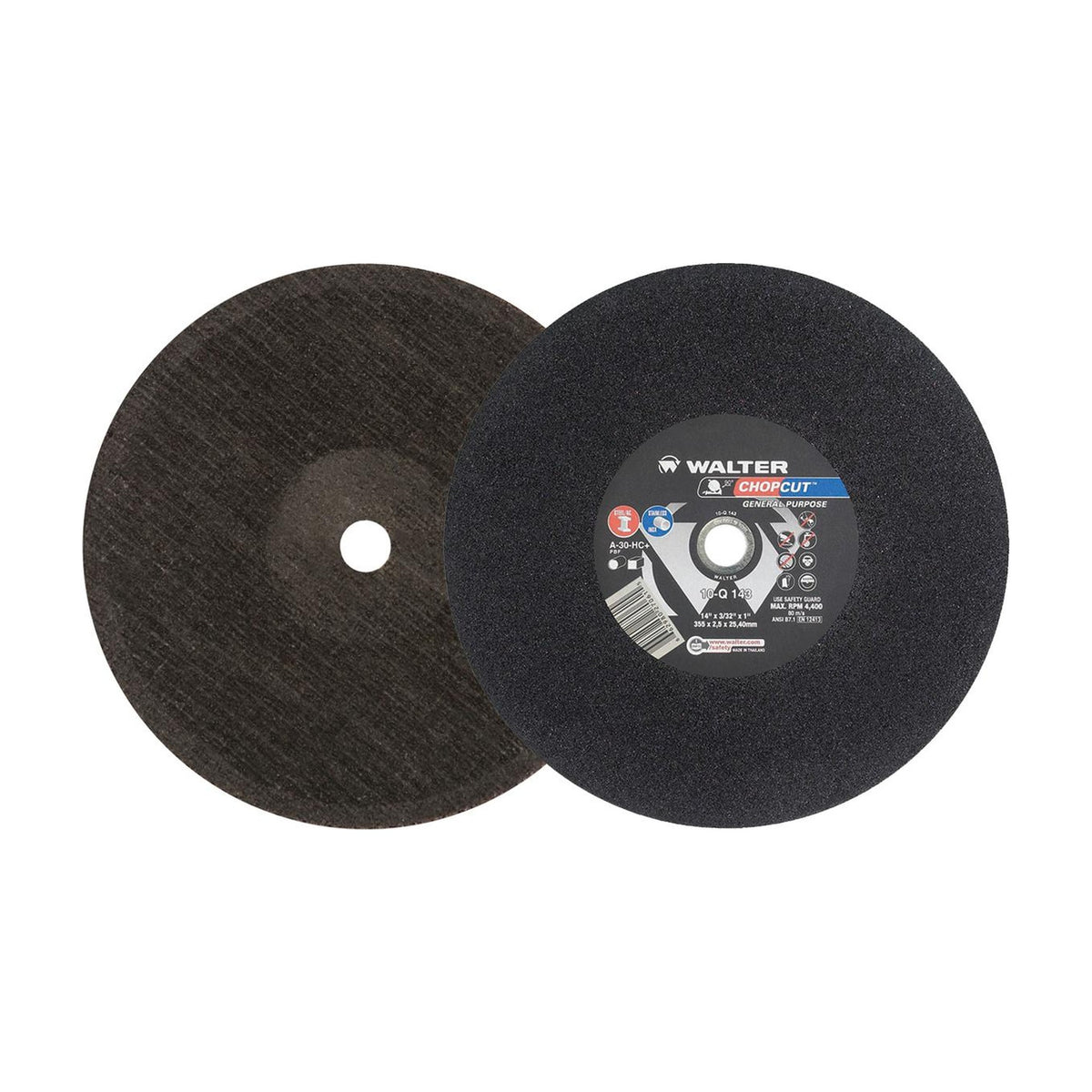 Walter 14 inch x 3/32 inch x 1 inch CHOPCUT Chop Saw Wheel, part 10Q143