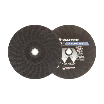Walter 9 inch x 5/64 inch x 7/8 inch ZIP STAINLESS Cut-Off Wheel, Type 1, part 11F092