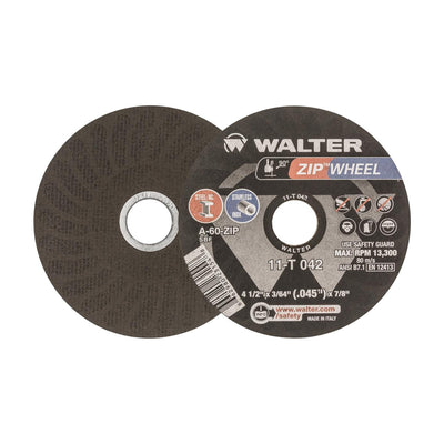 Walter 4-1/2 inch x 3/64 inch x 7/8 inch ZIPCUT Cut-Off Wheel, Type 1, part 11T042