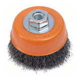 5" x 5/8"-11 Crimped Wire Cup Brush, .020" Carbon Steel