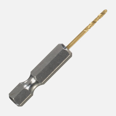 ITM 1/16" titanium (TiN) jobber drill bit with 1/4" hex impact shank