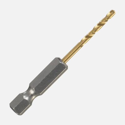 ITM 3/32" titanium (TiN) jobber drill bit with 1/4" hex impact shank