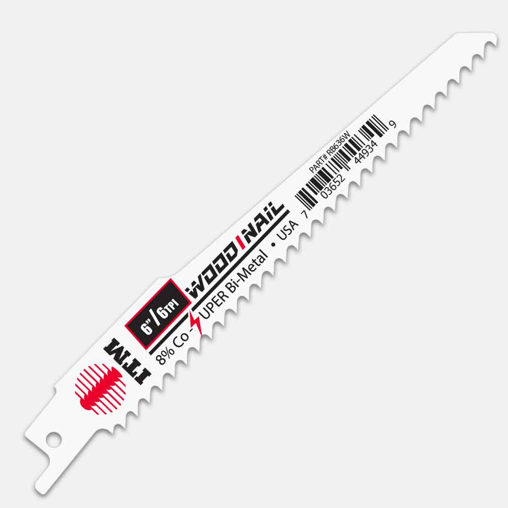 VIGOR bi-metal reciprocating blades for cutting wood, fiberboard, steel and aluminum