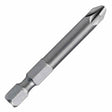 Pozidriv insert bit with 1/4-inch hex shank and 2-inch overall length
