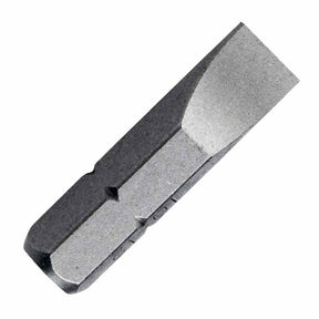 Durable slotted screwdriver insert bit, 1/4-inch hex shank, 1-inch long, ideal for precision and general-purpose drilling or driving