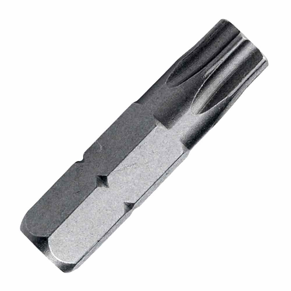 Star (Torx) insert driver bit, 1-1/4-inch long, with 5/16-inch hex shank for secure fastening