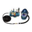 Allegro Deluxe Supplied Air Shield and Blue Welding Helmet System, 1-Worker, 50' Hose, part 9248-01