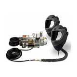 Allegro EZ Air Flex Grinding Air Shield Supplied-Air Respirator System, 2-Worker, Two 50' Hoses