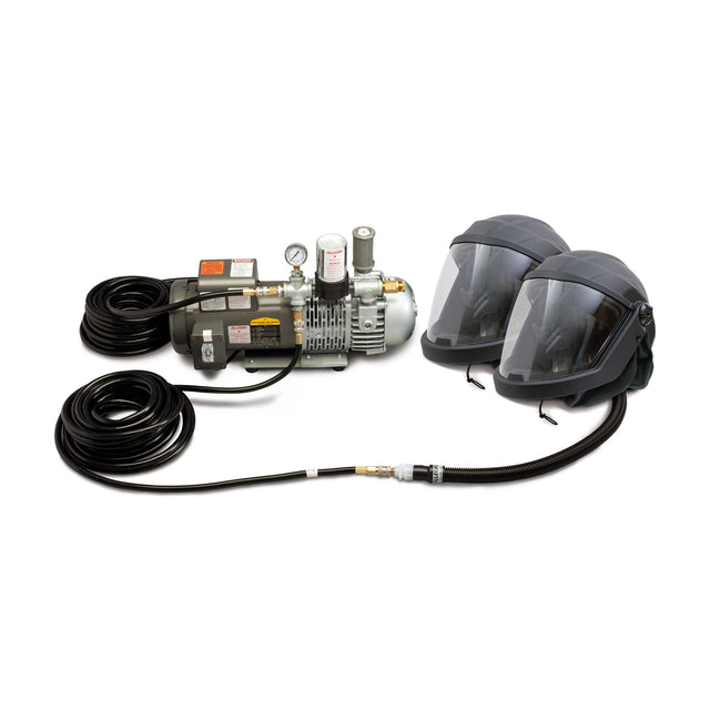 Allegro DEFENDER Supplied Air Shield and Helmet System, 2-Worker, Two 50' Hoses, part 9252-02