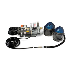 Allegro Deluxe Supplied Air Shield/Helmet System, 2-Worker, Two 50' Hoses, part 9247-02