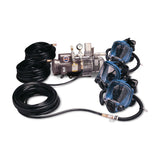 Allegro Full Mask Supplied-Air Respirator System, 3-Worker, Three 50' Hoses