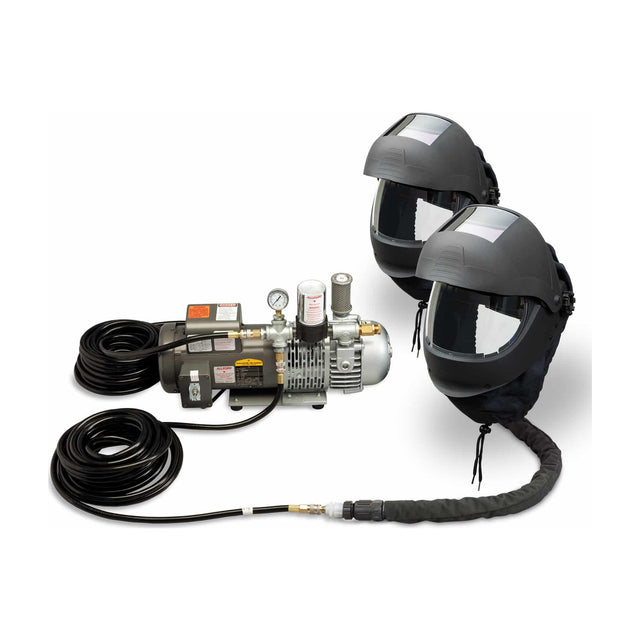 Allegro EZ Air Flex Grinding/Welding Air Shield Supplied-Air Respirator System, 2-Worker, Two 50' Hoses, part 9251-02