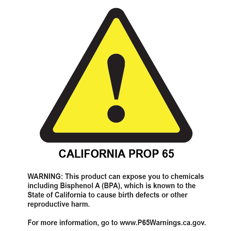 California Prop 65 warning for 9904-HC (chemicals named: Bisphenol A (BPA), Carbon Black, Vinyl Chloride). www.P65Warnings.ca.gov
