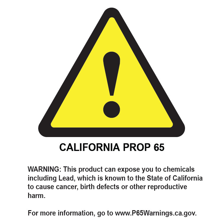California Prop 65 warning for 9911-CVS (chemicals named: Lead). www.P65Warnings.ca.gov