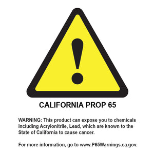 California Prop 65 warning for 9920 (chemicals named: Acrylonitrile, Lead). www.P65Warnings.ca.gov