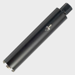 Premium diamond concrete core bit with 15-3/4-inch overall length, 14-inch drilling depth, industrial-quality diamond teeth, designed for water-assisted drilling of large-diameter concrete openings