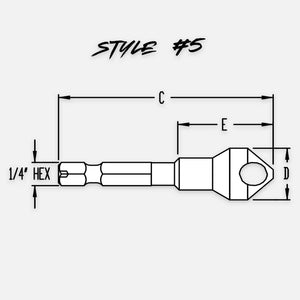Avellanador sin punta 82º - 3/16" a 17/32" (10 uds.)
