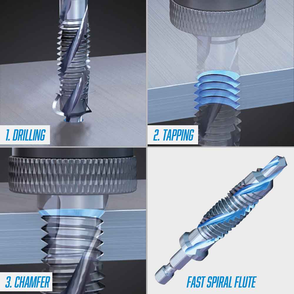 12-24 Combination HD Drill Tap