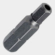3/16" 1-inch Hex Tamper driver insert bit with 1/4-inch hex shank, compatible with power tools, screwdriver sets, and tamper-proof fasteners