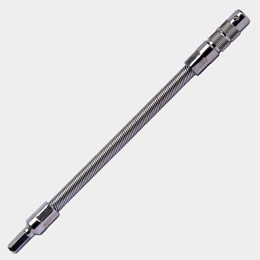 7-1/4-inch flexible magnetic bit holder with 1/2-inch body diameter and ball retaining ring for drill and driver use